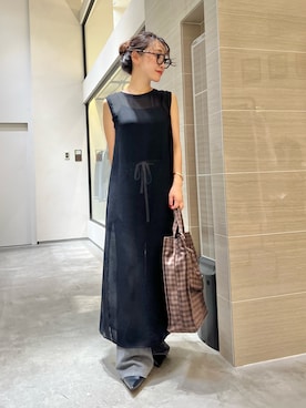 「アイテム（ポーチ）」を使った、miyakoshi＿87さん（レディース・158cm）の夏コーディネート