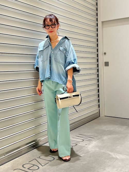 whim gazette ウィムガゼット　シアーハイウエストパンツ セール】シアーハイウエストパンツ（その他パンツ）｜Whim