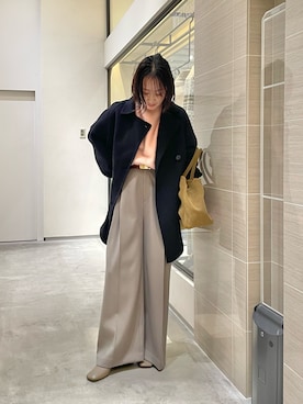 「アイテム（ピーコート）」を使った、miyakoshi＿87さん（レディース・158cm）の秋コーディネート