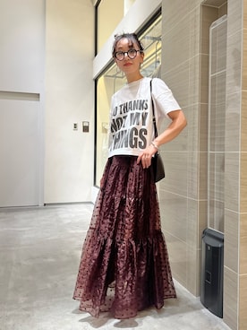 「アイテム（ローファー）」を使った、miyakoshi＿87さん（レディース・158cm）の夏コーディネート