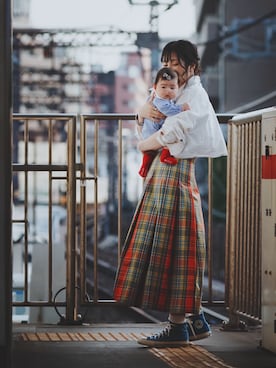「SCYE BASICS（サイベーシックス）のアイテム」を使った、ayazonさん（レディース・168cm）の春コーディネート