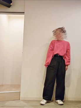 「アイテム（チノパンツ）」を使った、R!◎N.さん（レディース・156cm）の秋コーディネート
