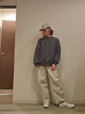 「しまむら（シマムラ）のアイテム（スウェット）」を使った、R!◎N.さん（レディース・156cm）の春コーディネート