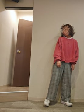 「Lee（リー）のアイテム（スウェット）」を使った、R!◎N.さん（レディース・156cm）の春コーディネート