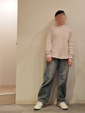 「GU（ジーユー）のアイテム（キャップ）」を使った、R!◎N.さん（レディース・156cm）の春コーディネート