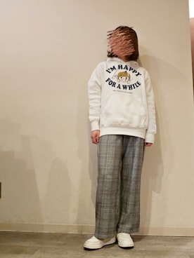 「パシオスのアイテム（スラックス、グレー系）」を使った、R!◎N.さん（レディース・156cm）の春コーディネート