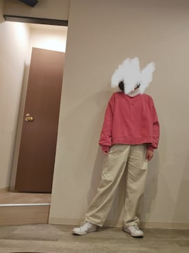 「Lee（リー）のアイテム（スウェット）」を使った、R!◎N.さん（レディース・156cm）の冬コーディネート