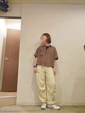 「リブT」｜R!◎N.さん（レディース・156cm）の夏コーディネート