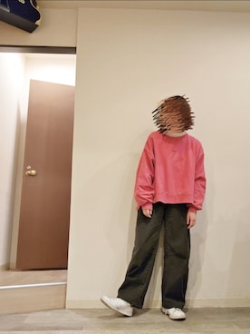 「アイテム（ライダースジャケット）」を使った、R!◎N.さん（レディース・156cm）の冬コーディネート