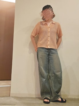 「黒」｜「アイテム（帽子）」を使った、R!◎N.さん（レディース・156cm）の夏コーディネート