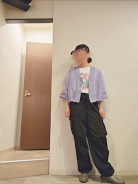 「アイテム（レインシューズ）」を使った、R!◎N.さん（レディース・156cm）の夏コーディネート