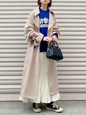 「Simplicite（サンプリシテ）のアイテム」を使った、SIZUさん（レディース・156cm）の冬コーディネート