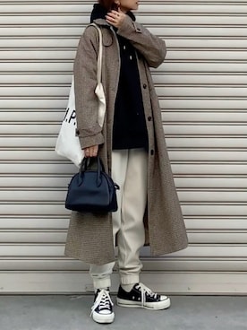 「callautia（カラウティア）のアイテム（その他アウター）」を使った、SIZUさん（レディース・156cm）の秋コーディネート
