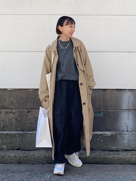 「hellam（へラム）のアイテム（ジャケット/アウター）」を使った、SIZUさん（レディース・156cm）の春コーディネート