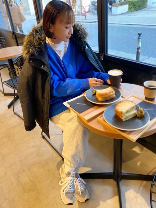 セール】【前後2WAY】スポンジニットVネックカーディガン