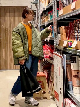 「ROOPTOKYO（ループトウキョウ）のアイテム（ジャケット/アウター）」を使った、SIZUさん（レディース・156cm）の冬コーディネート