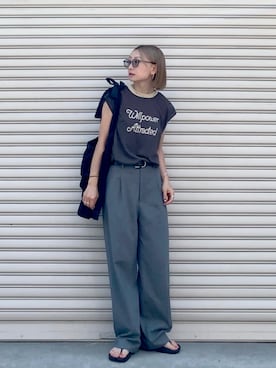 「apres jour（アプレジュール）のアイテム」を使った、SIZUさん（レディース・156cm）の夏コーディネート