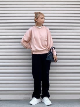 「UNIQLO（ユニクロ）のアイテム（スウェット）」を使った、SIZUさん（レディース・156cm）の秋コーディネート