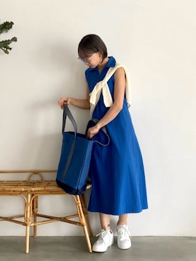 「UNIQLO（ユニクロ）のアイテム（ワンピース/ドレス）」を使った、SIZUさん（レディース・156cm）の春コーディネート
