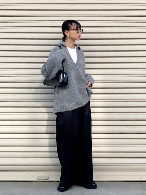 セール】[新色追加][2025AW COLLECTION]起毛ブークレニットホック付き