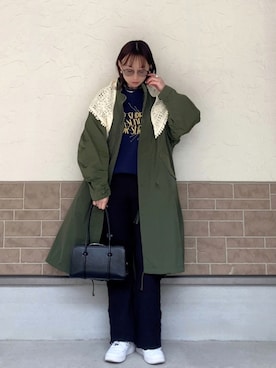 「forksy.（フォルクシー）のアイテム」を使った、SIZUさん（レディース・156cm）の春コーディネート