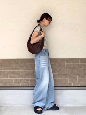 「UGG（アグ）のアイテム（シューズ）」を使った、SIZUさん（レディース・156cm）の夏コーディネート