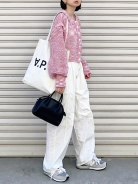 「ボストンバッグ」｜SIZUさん（レディース・156cm）の春コーディネート