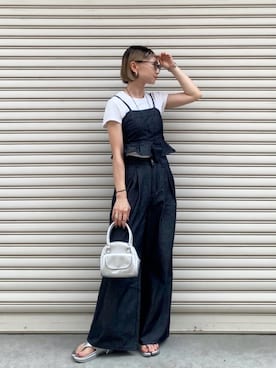 「ビスチェ」｜「アイテム（セットアップ）」を使った、SIZUさん（レディース・156cm）の夏コーディネート