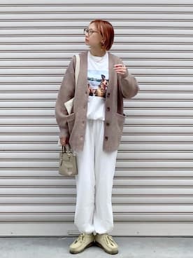 「JOURNAL STANDARD（ジャーナルスタンダード）のアイテム（スウェットパンツ）」を使った、SIZUさん（レディース・156cm）の秋コーディネート