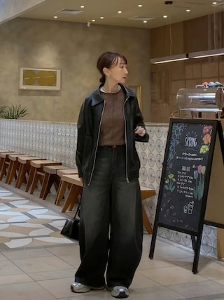 「PERFECT DIARY（パーフェクト ダイアリー）のトランスルーセント セッティングパウダー 10g+3g セット 全 2 色 ブルー / ピンク（ファンデーション）」を使った、SIZUさん（レディース・156cm）の春コーディネート