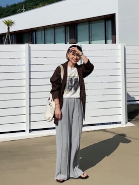 「アイテム（テーラードジャケット）」を使った、SIZUさん（レディース・156cm）の夏コーディネート