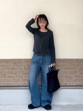 「Celvoke（セルヴォーク）のアイテム（メイクアップ）」を使った、SIZUさん（レディース・156cm）の春コーディネート