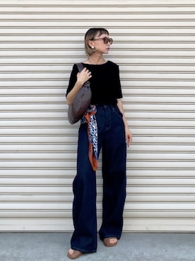 「アイテム（クレンジング）」を使った、SIZUさん（レディース・156cm）の夏コーディネート
