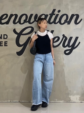 「アイテム（キャミソール）」を使った、SIZUさん（レディース・156cm）の夏コーディネート