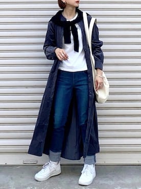 「URBAN RESEARCH（アーバンリサーチ）のアイテム（ワンピース）」を使った、SIZUさん（レディース・156cm）の秋コーディネート