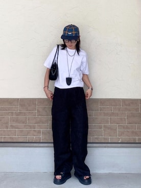 「Port（ポート）のアイテム」を使った、SIZUさん（レディース・156cm）の夏コーディネート