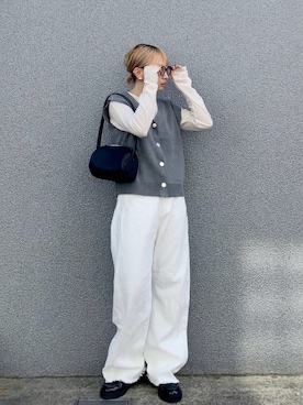 「apres jour mignon（アプレジュールミニョン）のアイテム」を使った、SIZUさん（レディース・156cm）の秋コーディネート