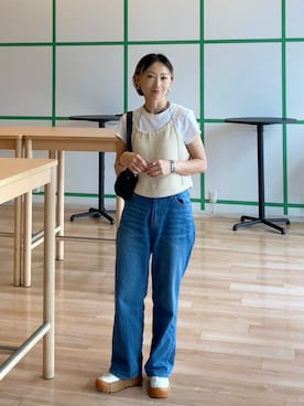 「アイテム（ソックス/靴下）」を使った、SIZUさん（レディース・156cm）の夏コーディネート