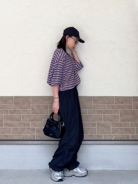 「ROSE BUD（ローズバッド）のアイテム」を使った、SIZUさん（レディース・156cm）の夏コーディネート