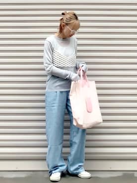「GLOBAL FORME CONCRETE（グローバルフォルムコンクリート）のアイテム」を使った、SIZUさん（レディース・156cm）の春コーディネート