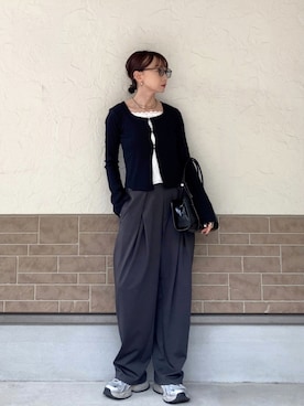 「アイテム（リップクリーム）」を使った、SIZUさん（レディース・156cm）の春コーディネート