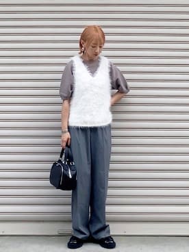 「apres jour mignon（アプレジュールミニョン）のアイテム」を使った、SIZUさん（レディース・156cm）の秋コーディネート