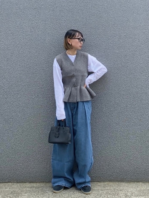 トップス chanyuu notch. by yui 】スラブシアーオーバートップス（Tシャツ