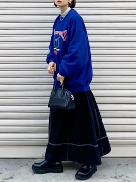 「hellam（へラム）のアイテム（ワンピース/ドレス）」を使った、SIZUさん（レディース・156cm）の冬コーディネート