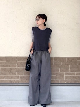 「アイテム（スキンケア）」を使った、SIZUさん（レディース・156cm）の春コーディネート