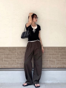 「feepur（フェピュール）のアイテム」を使った、SIZUさん（レディース・156cm）の夏コーディネート