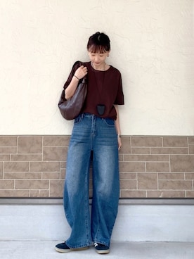 「Emma Taylor（エマテイラー）のアイテム」を使った、SIZUさん（レディース・156cm）の春コーディネート