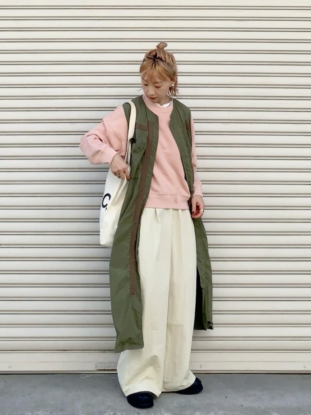 BEAMS BOY ミリタリーサイドリボン ノースリーブ ワンピ BEAMS BOY（ビームス ボーイ）カットワーク ノースリーブ