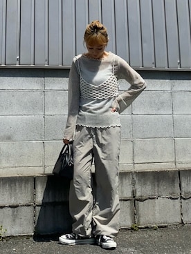 「lala Born（ララボーン）のアイテム」を使った、SIZUさん（レディース・156cm）の春コーディネート