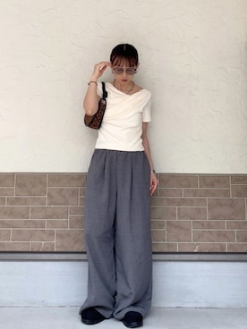 「RANAN（ラナン）のアイテム」を使った、SIZUさん（レディース・156cm）の夏コーディネート